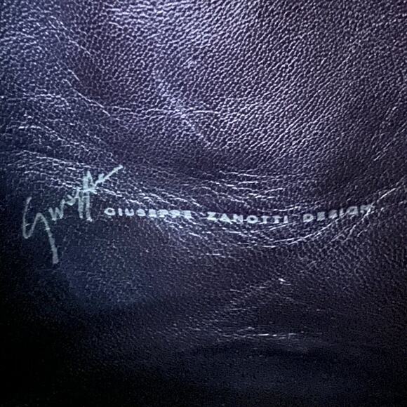 Giuseppe Zanotti Vintage Snakeskin Leather Western Thigh-High Boots – Size 8 - Picture 5 of 8